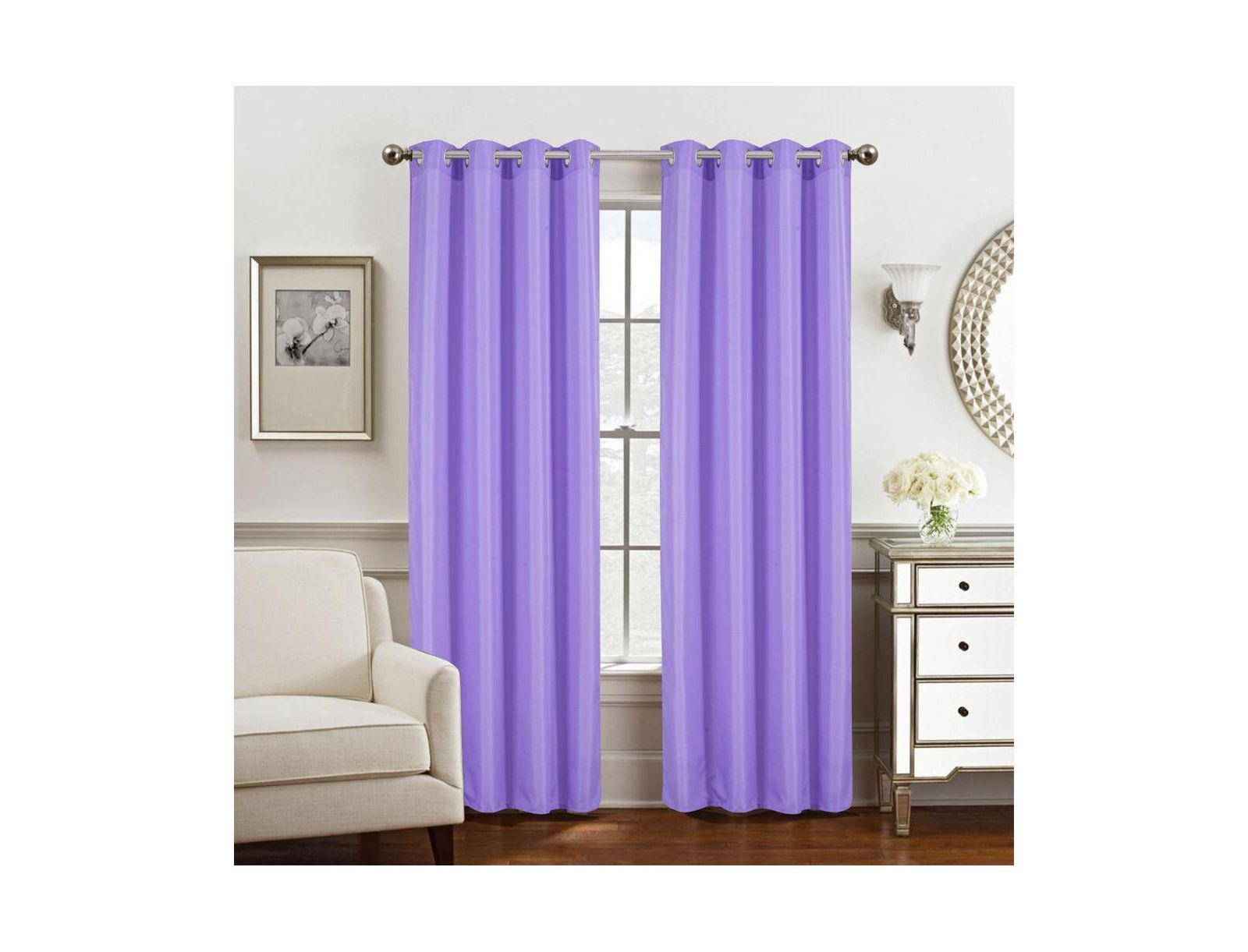 Пара штор Olivia Gray Gilbert Solid Single Grommet