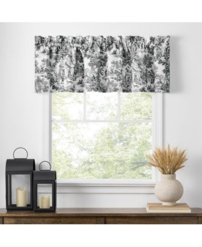 Штора Ellis Curtain Victoria Park Toile водонепроницаемая, затемняющая, черная