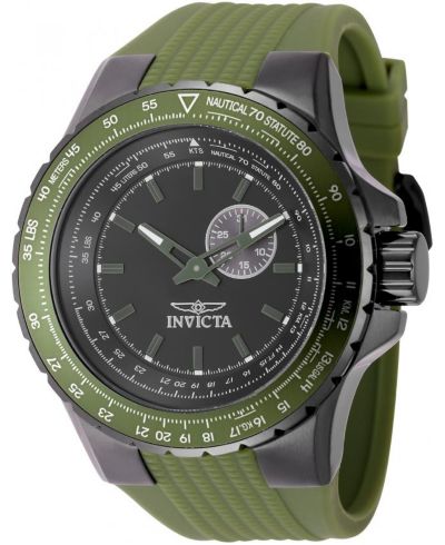 Invicta Мужские часы Aviator Quartz VD72 Black Dial 49729