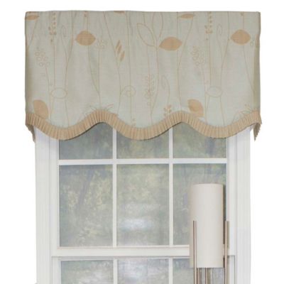 RLF Home занавеска Ruffled Provance Valance 3" Rod Pocket 50" x 17" Aqua Mist
