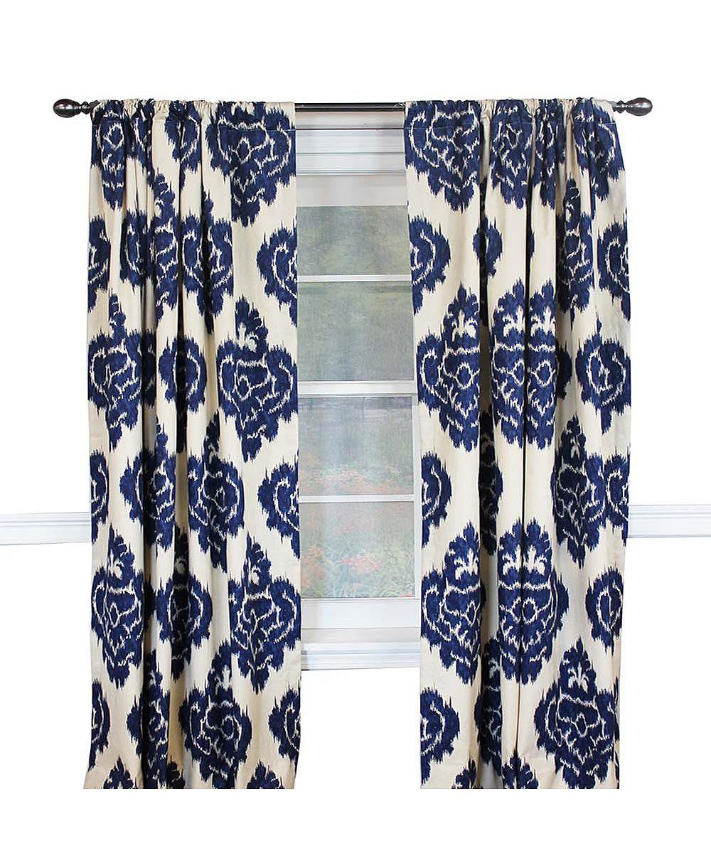 RLF Home Flame Damask набор из 2 штор с подкладкой, 3" Rod Pocket