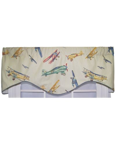 Занавеска RLF Home Air Show Cornice 100% Cotton 50" x 17" Antique