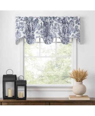 Штора Ellis Curtain Victoria Park Toile Room Darkening Lined Scallop Window Valance