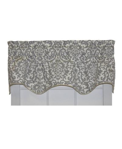 Декоративная занавеска Ellis Curtain Duncan High Quality Room Darkening Solid Lined Scallop Window Valance