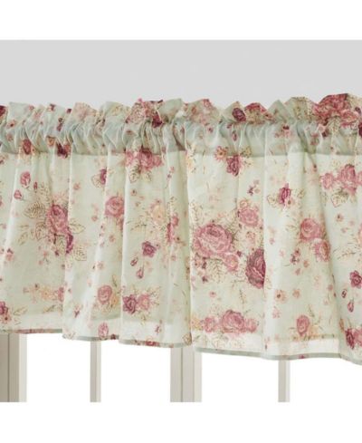 Декоративная занавеска Greenland Home Antique Rose Floral, синяя, 84"x19"