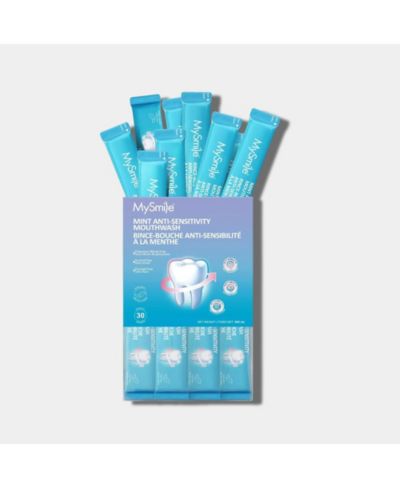 MySmile Nano-Hydroxyapatite Mouthwash for Sensitive Teeth, Fluoride-free, Alcohol-free, 30 Pack