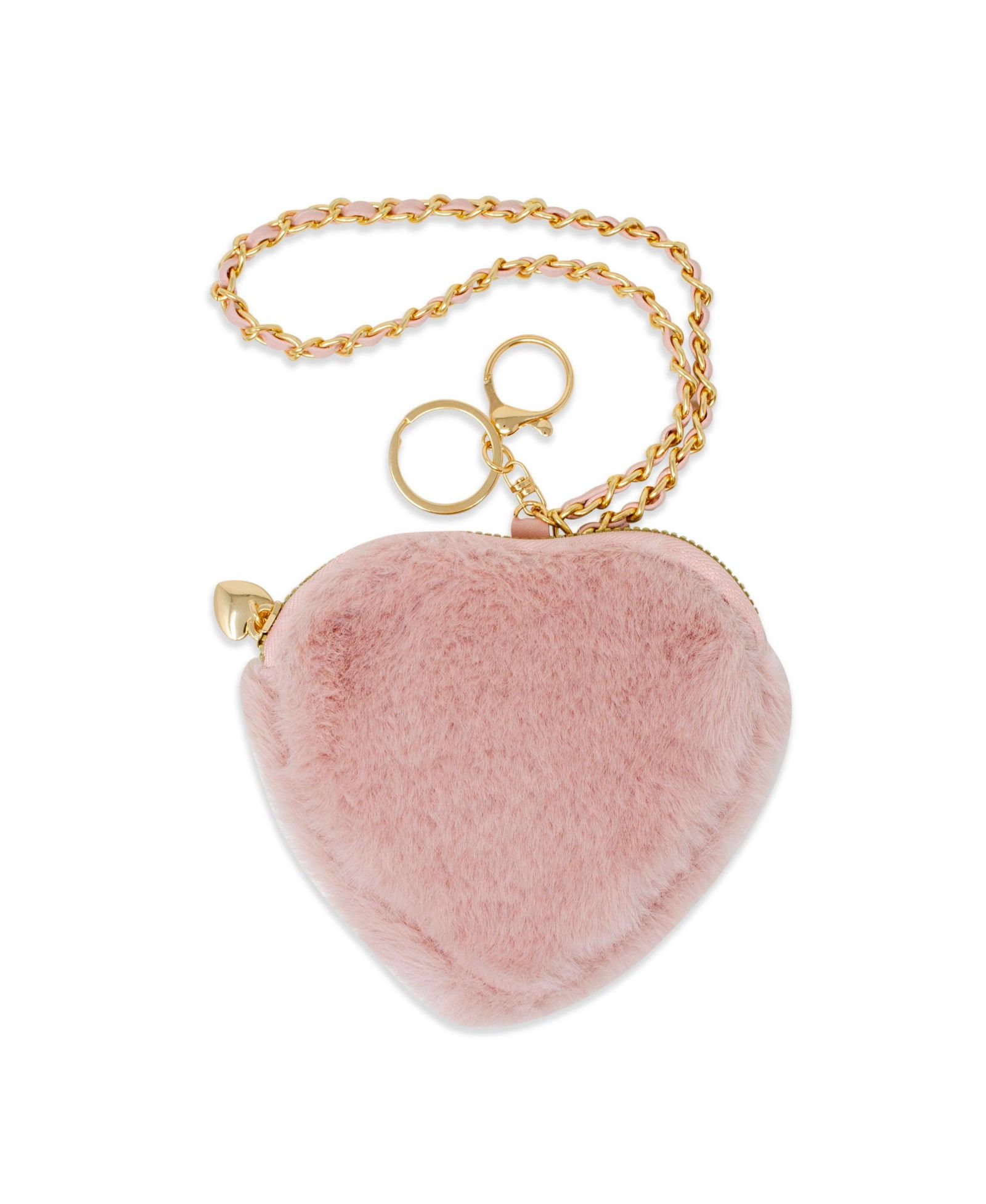 ZOMI GEMS Детский мягкий кошелек с сердечком, Blush Pink – Small