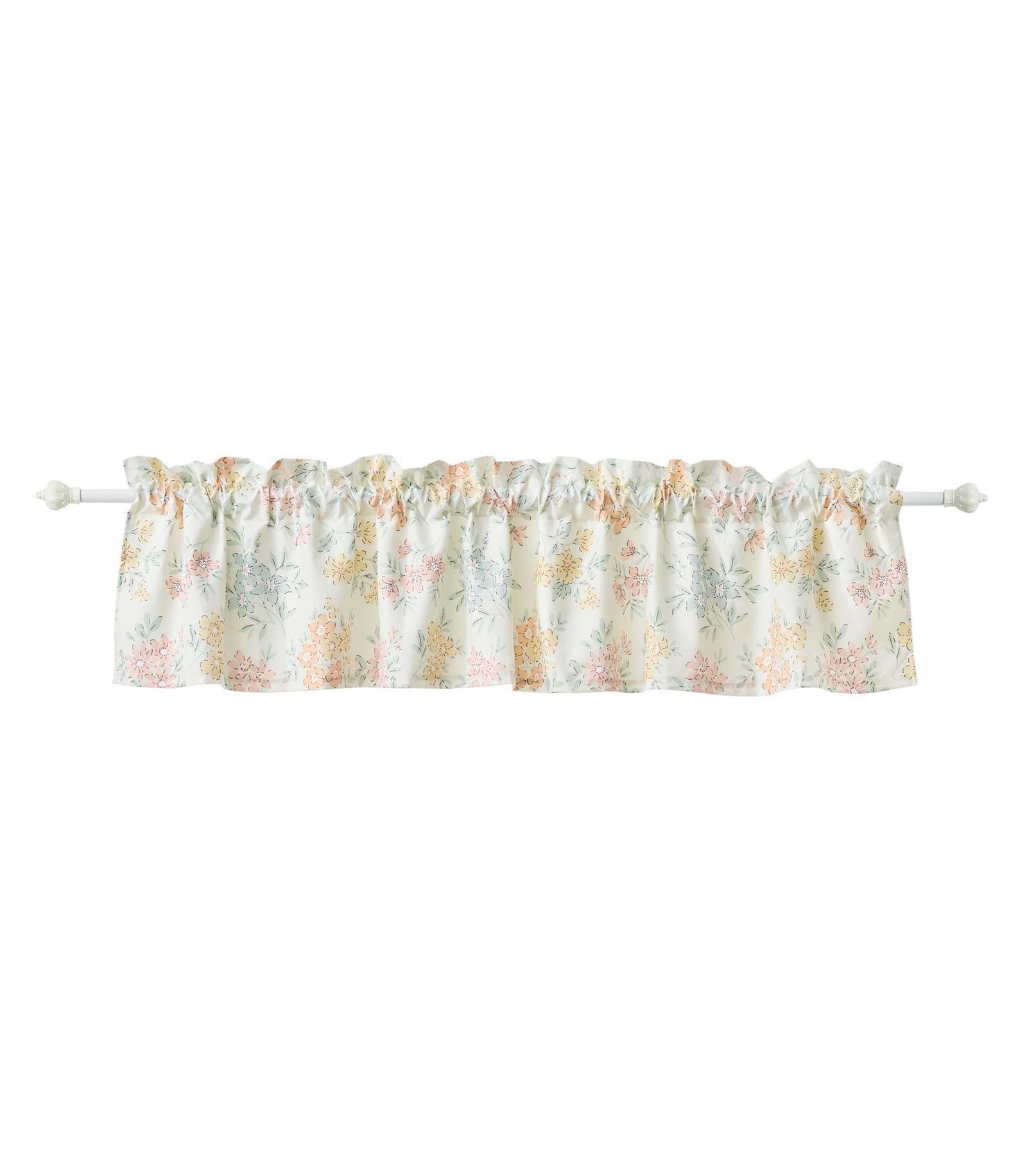 Greenland Home Fashions Chloe Light Filtering Semi Sheer 3" Rod Pocket Window Valance