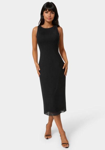 Женское макси-платье Bebe Powermesh Rhinestone Sleeveless