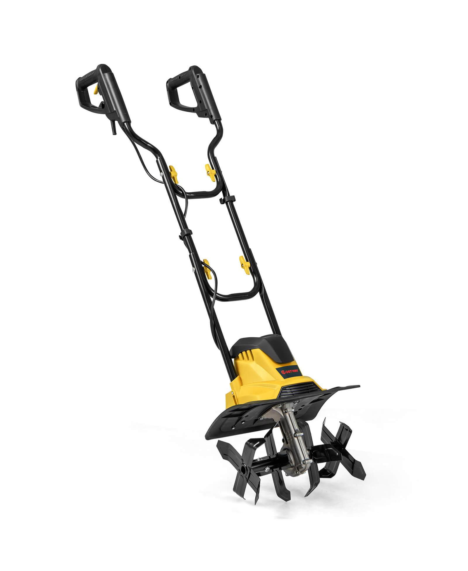 Электрический культиватор Costway Ironmax с мотором 10 Amp