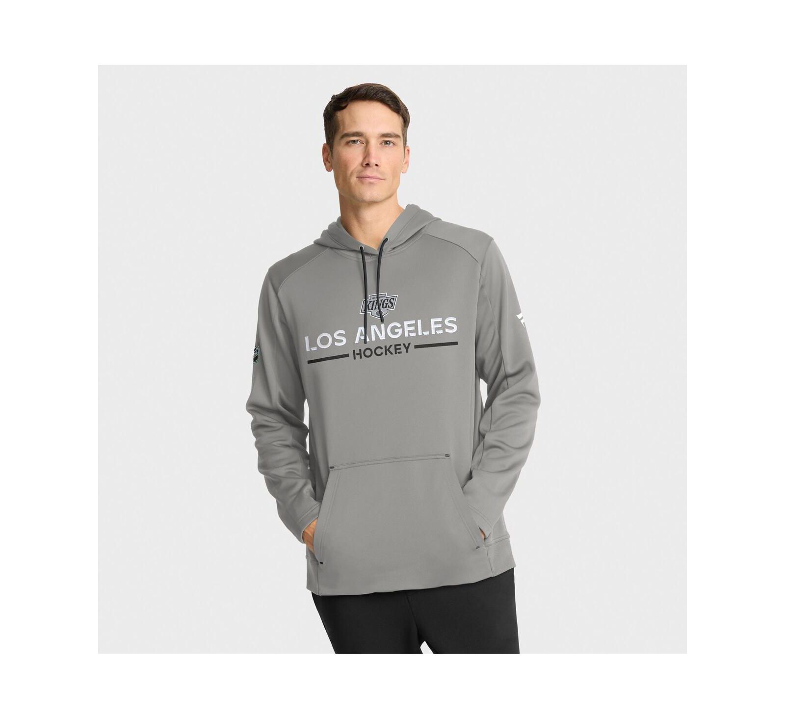 Fanatics Мужское худи Los Angeles Kings Authentic Pro Rink, Silver