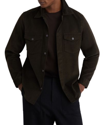 REISS Мужская рубашка-накидка Kai Corduroy Twin-Pocket