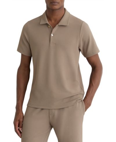 Мужская рубашка поло REISS Kennedy Textured Half-Button