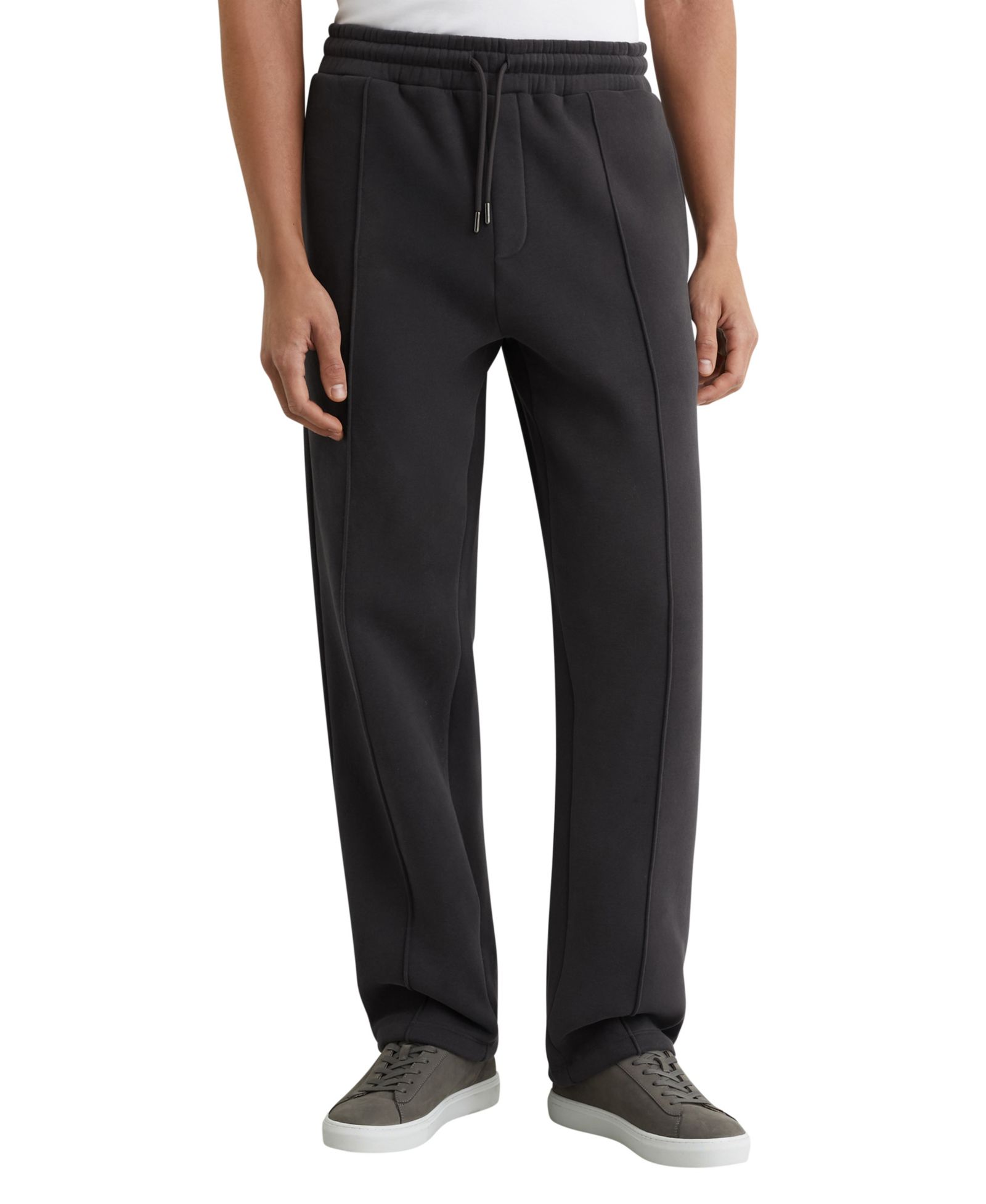 REISS Men's Zeno Cotton-Blend Washed Drawstring Joggers