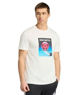adidas Men's Football Slogan Graphic Crewneck T-Shirt