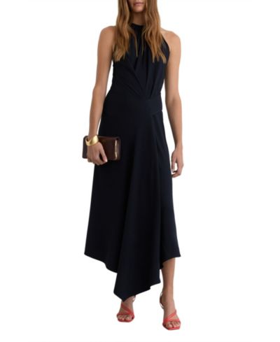 REISS Женское миди-платье Maeve Drape-Detail Sleeveless