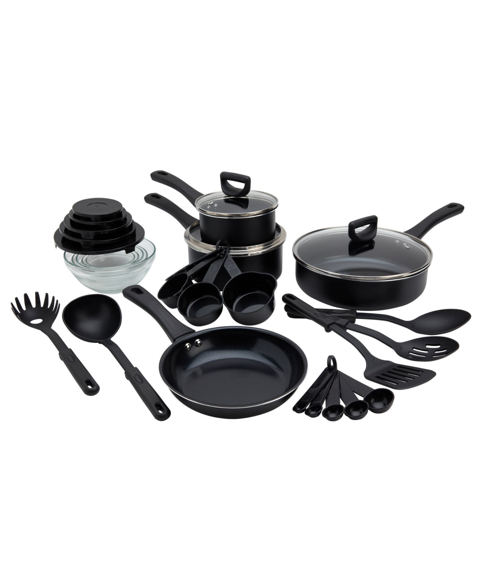 Basic Essentials Набор кухонной посуды из алюминия с антипригарным покрытием, 31 шт.