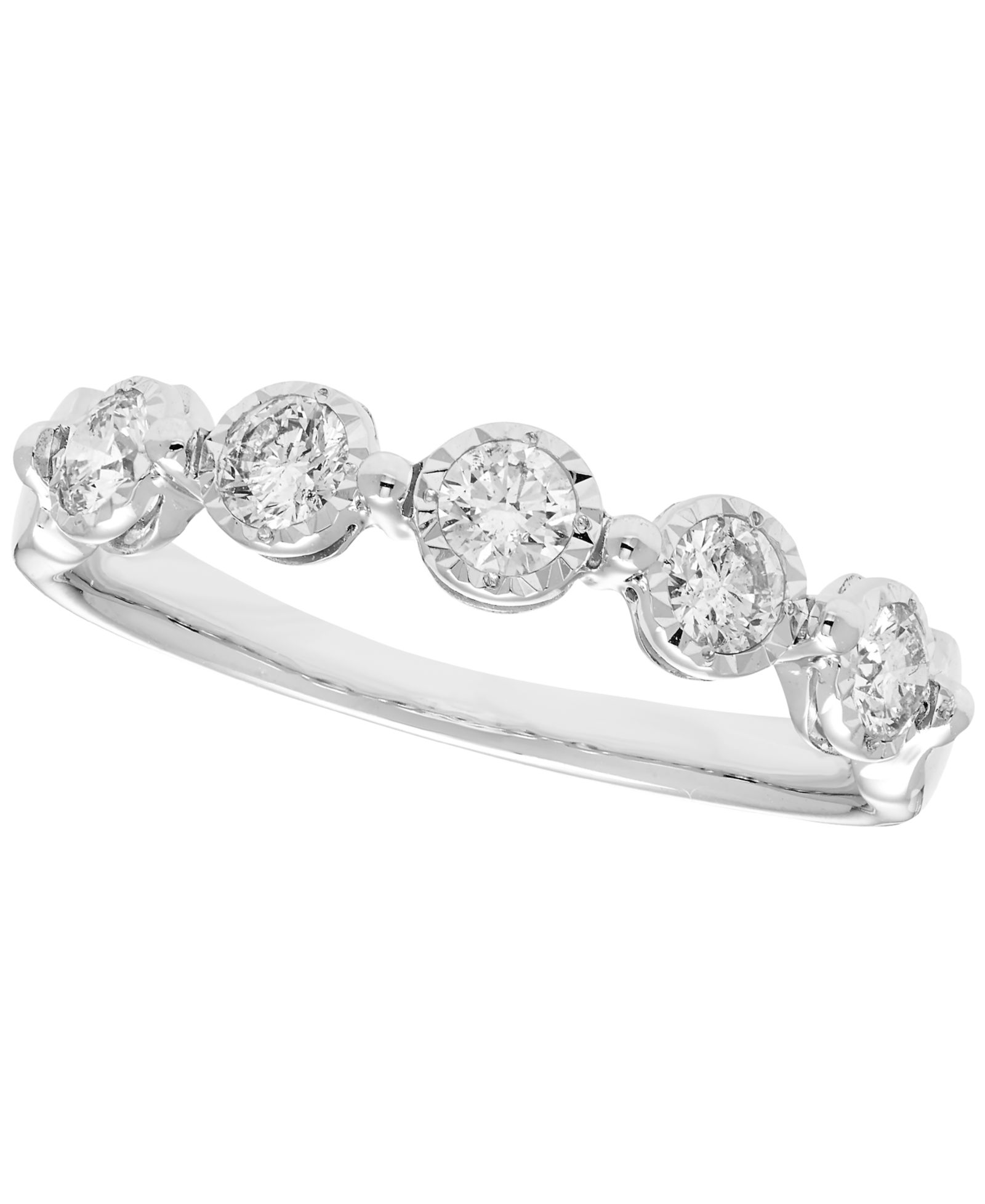 Macy's Diamond Band Ring (1/2 ct. t.w.) in 10k White Gold
