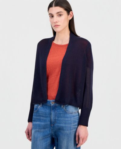 Женний укороченный кардиган Eileen Fisher с открытым передом