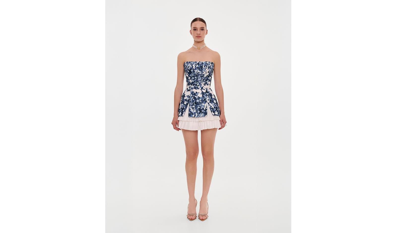 Женское мини-платье Milla Strapless With Accent Lacing
