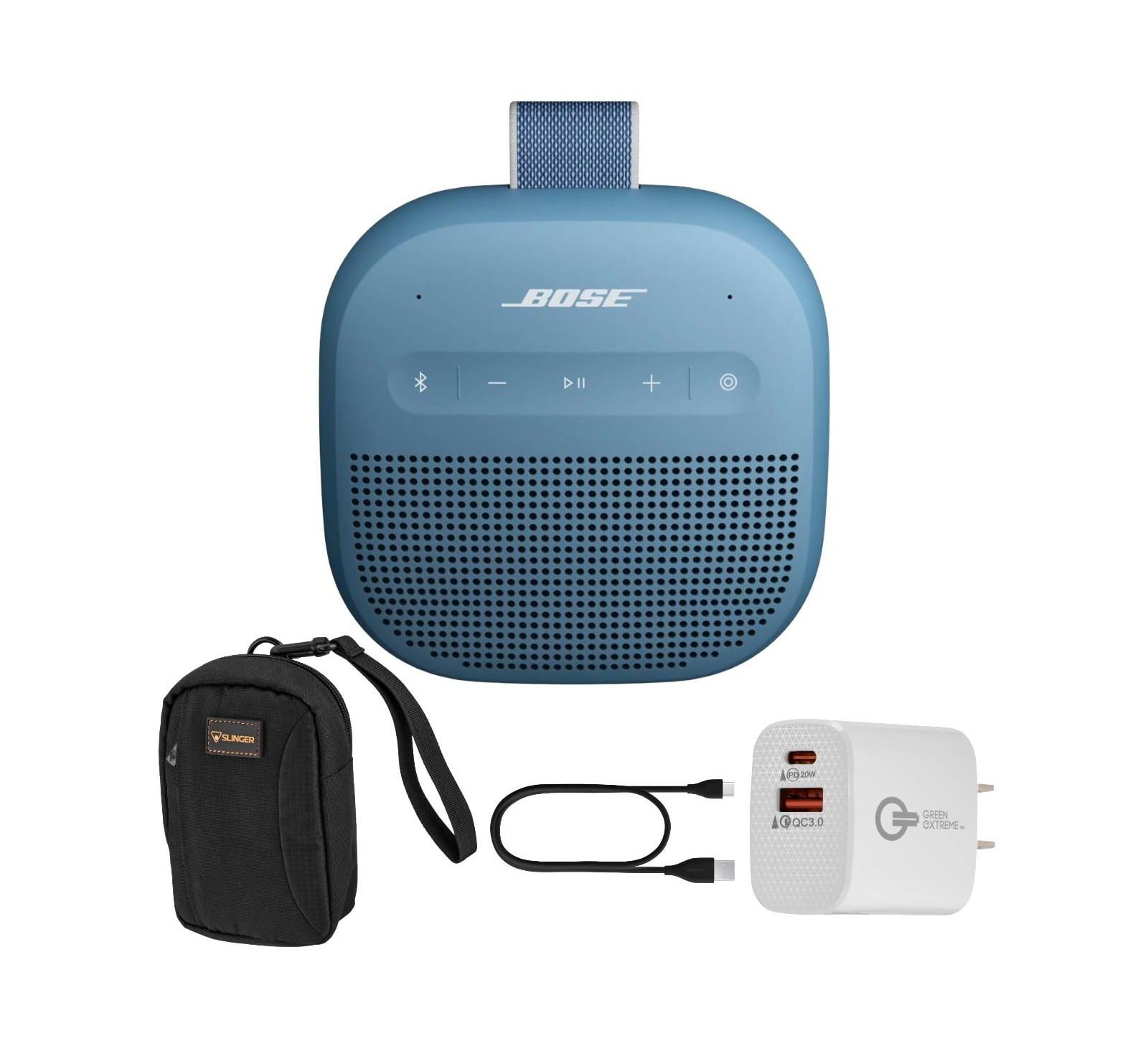 Bluetooth колонка Bose SoundLink Micro 2nd Gen, Blue Dusk + чехол + 20W зарядное устройство