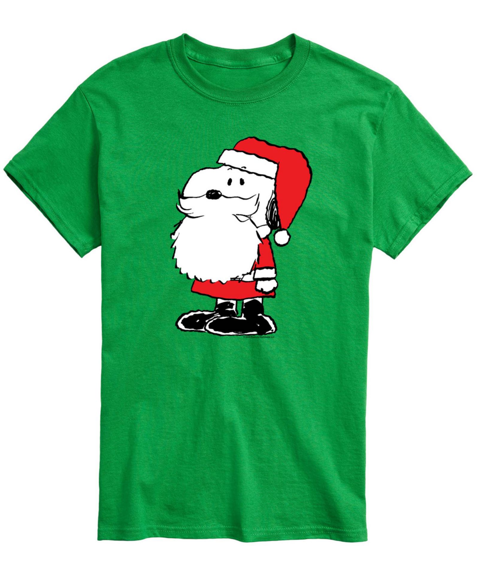 AIRWAVES Men's Snoopy Santa Dog Graphic T-Shirt