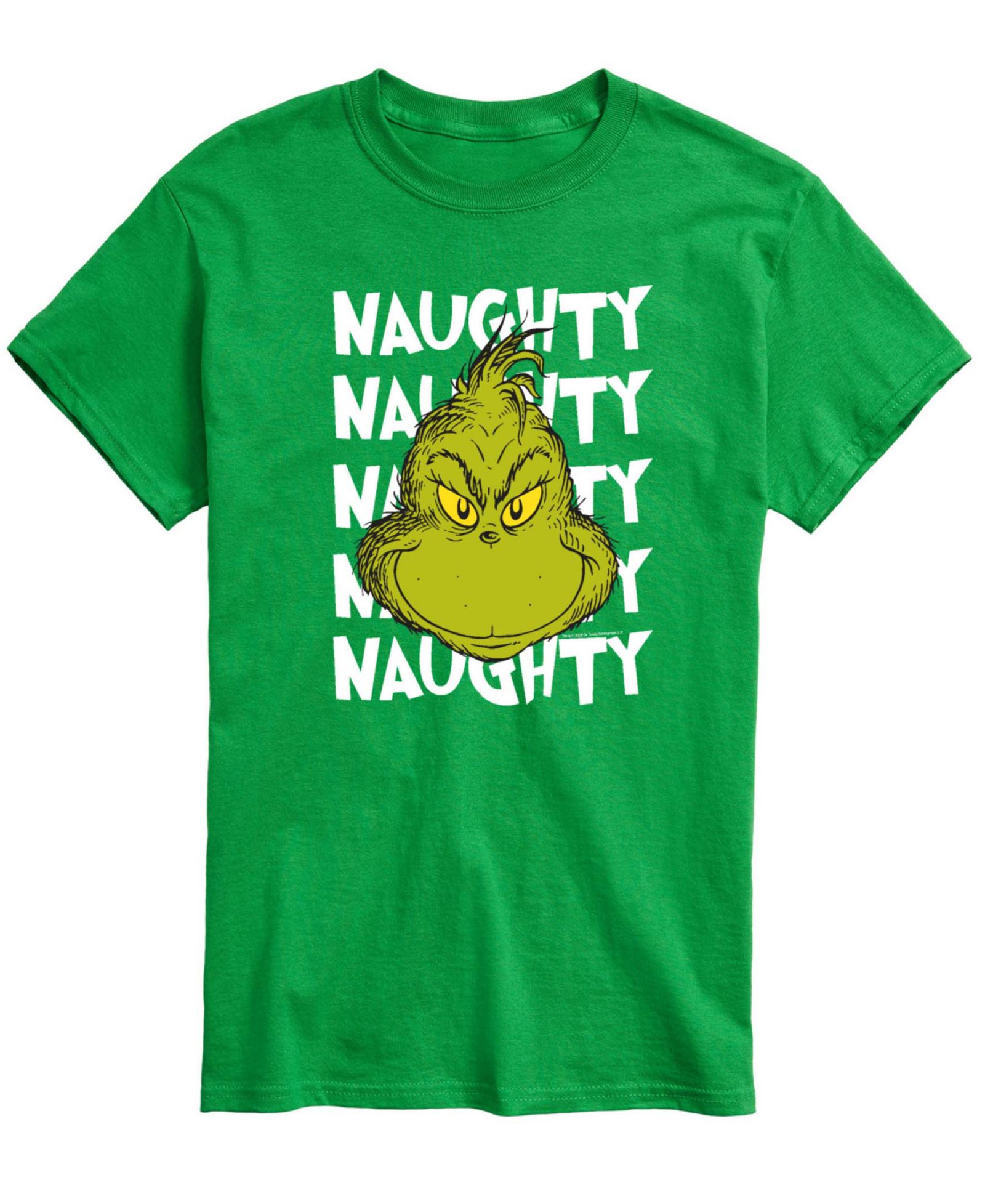 AIRWAVES Men's Naughty Grinch Graphic Crewneck T-Shirt