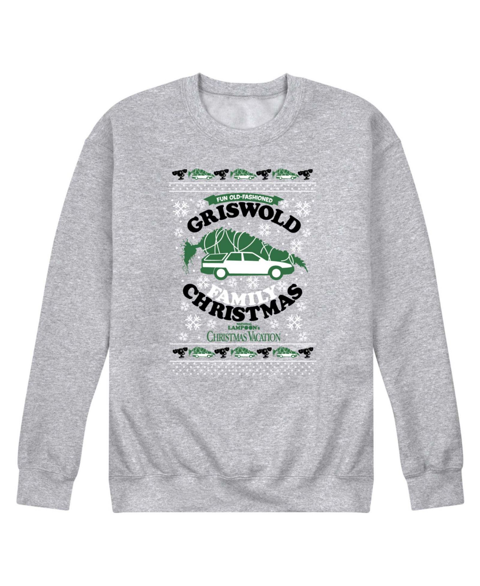 AIRWAVES Мужской длинный свитшот с принтом Christmas Vacation Griswold