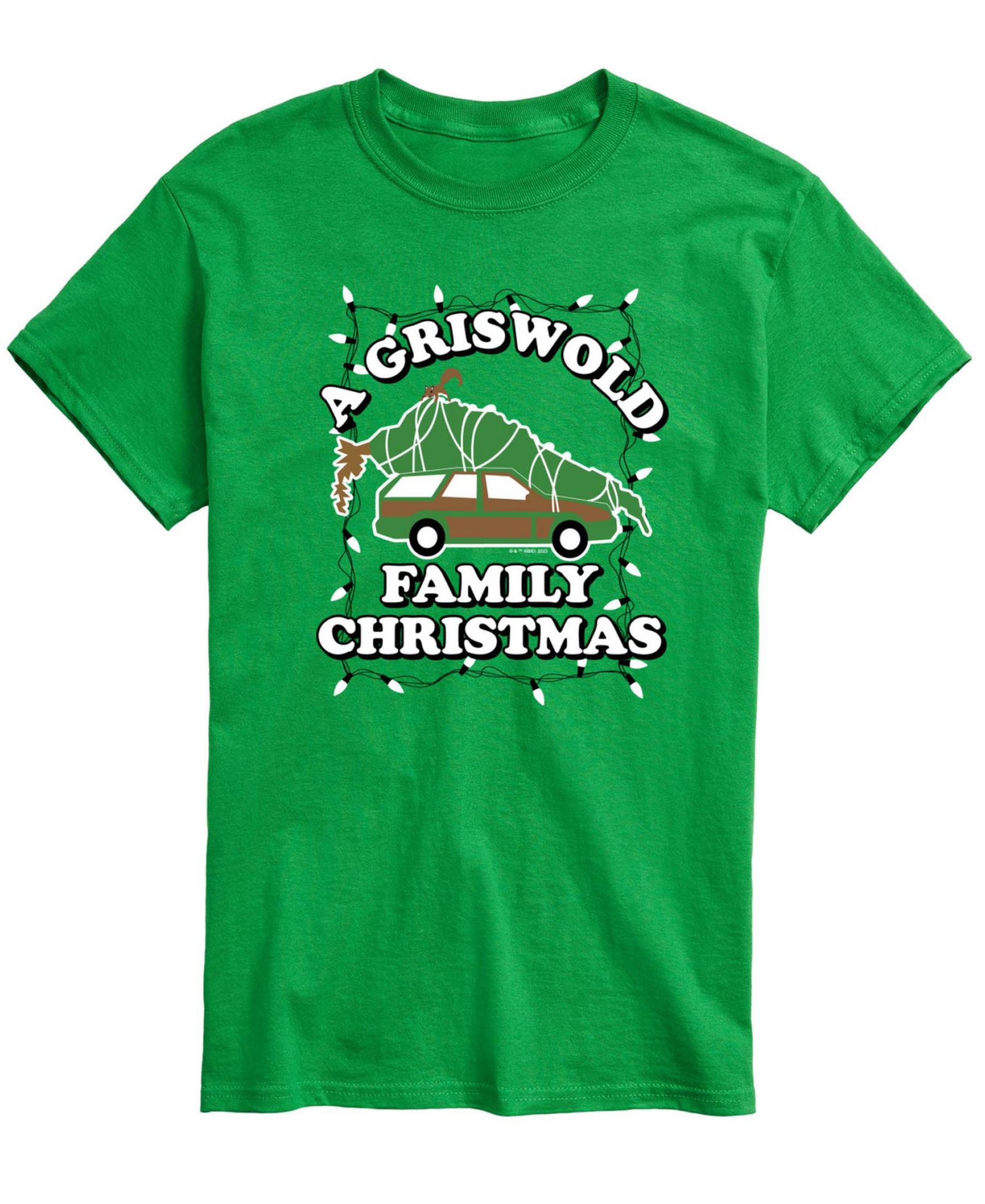 AIRWAVES Men's Vacation Griswold Family Christmas Tree Graphic T-Shirt