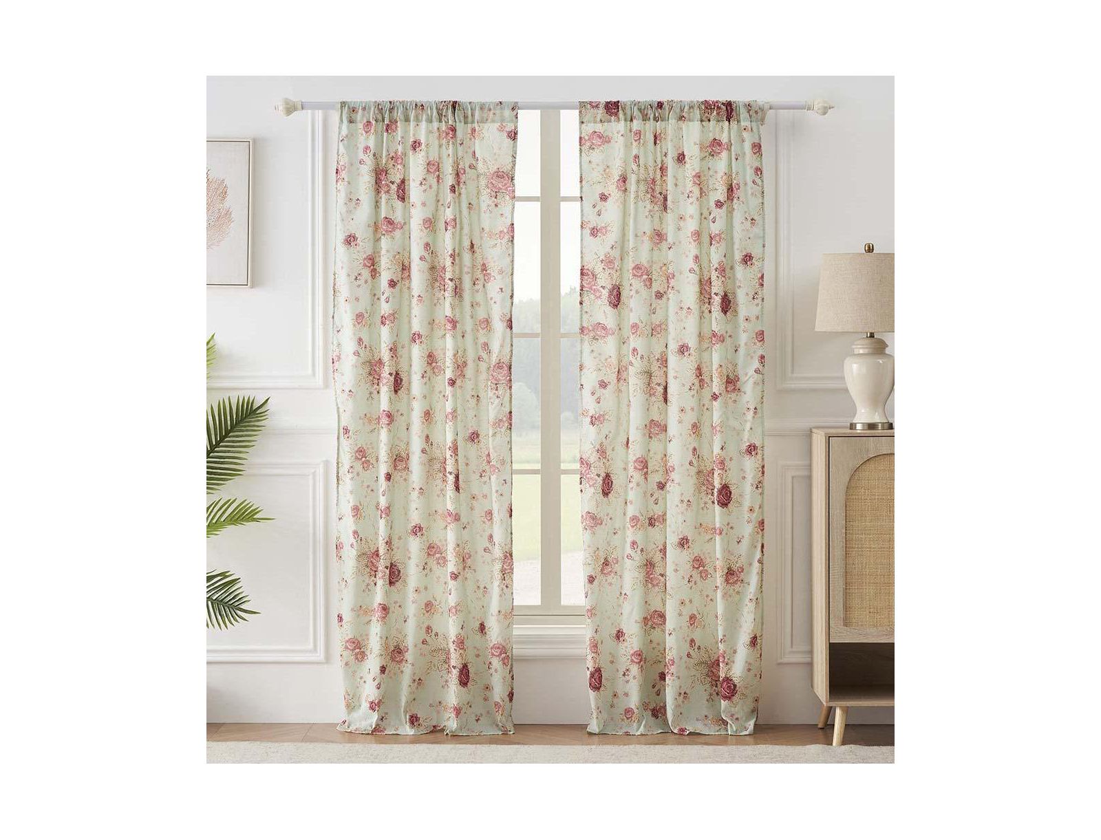 Greenland Home Fashions Антикварные оконные панели с завязками, 42"x84"