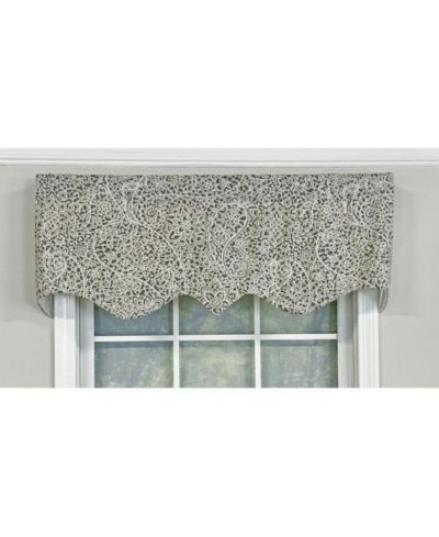 Декоративная занавеска RLF Home Stella Paisley Regal 3" Rod Pocket 50" x 17"