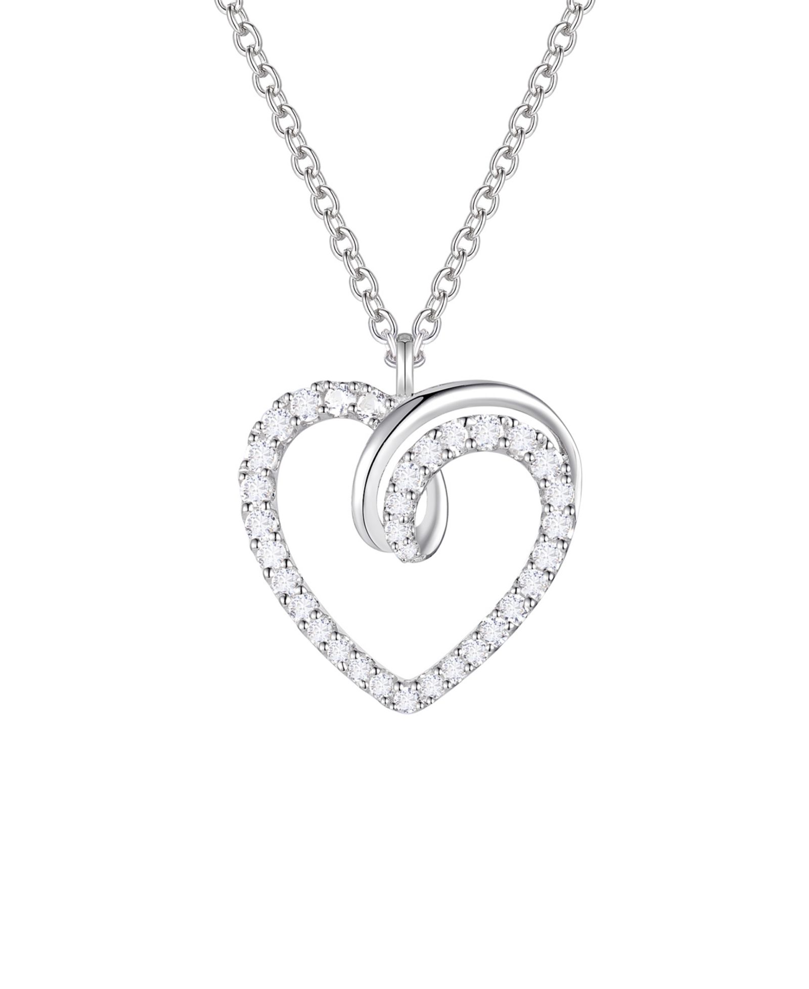 Подвеска Macy's Diamond 1/3 ct. t.w. Heart в белом золоте 10k
