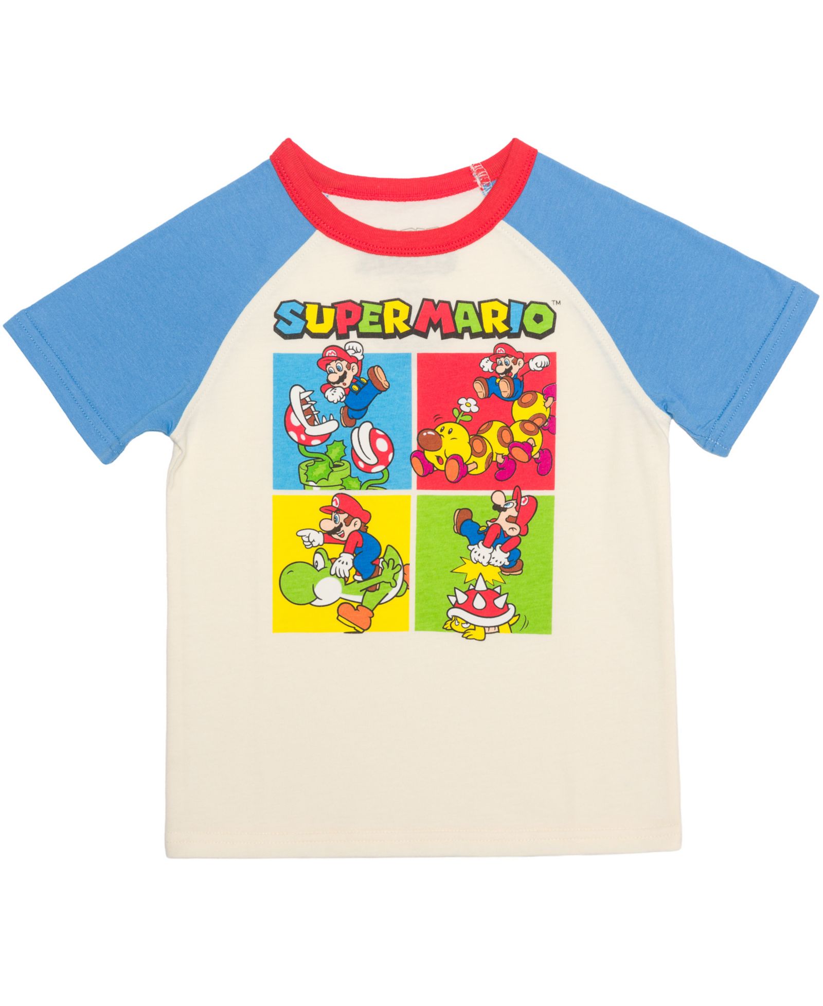 Mario Bros. Boys' Toddler 2T-5T Super Mario Playing Short-Sleeve T-Shirt