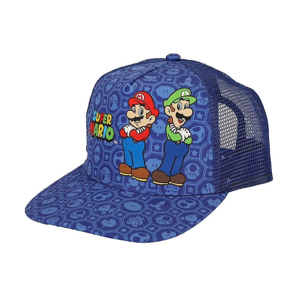 SUPER MARIO Bros Mario and Luigi Trucker Hat