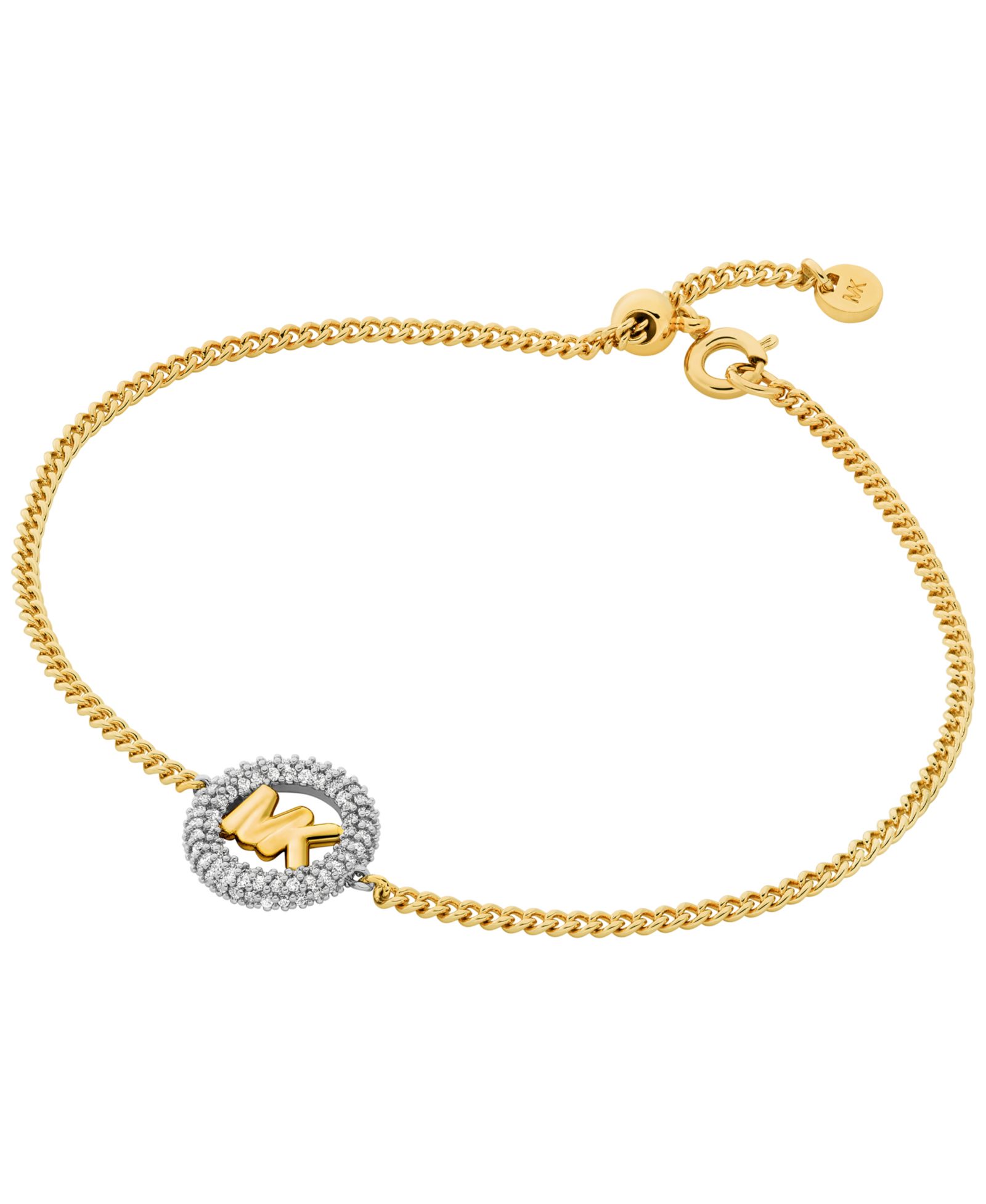 Браслет Michael Kors Two-Tone Pavé Logo