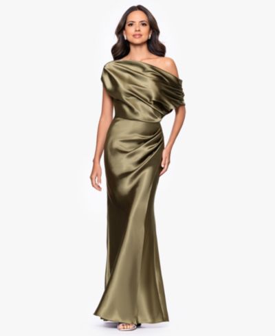Женское вечернее платье Betsy & Adam Off-The-Shoulder Gown