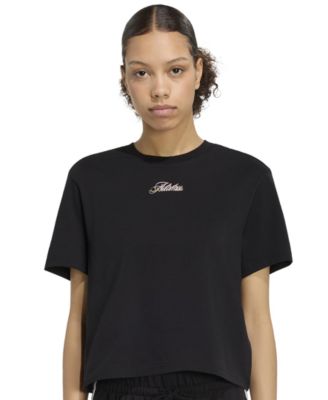 adidas Women's Camo Graphic Loose-Fit Crewneck T-Shirt