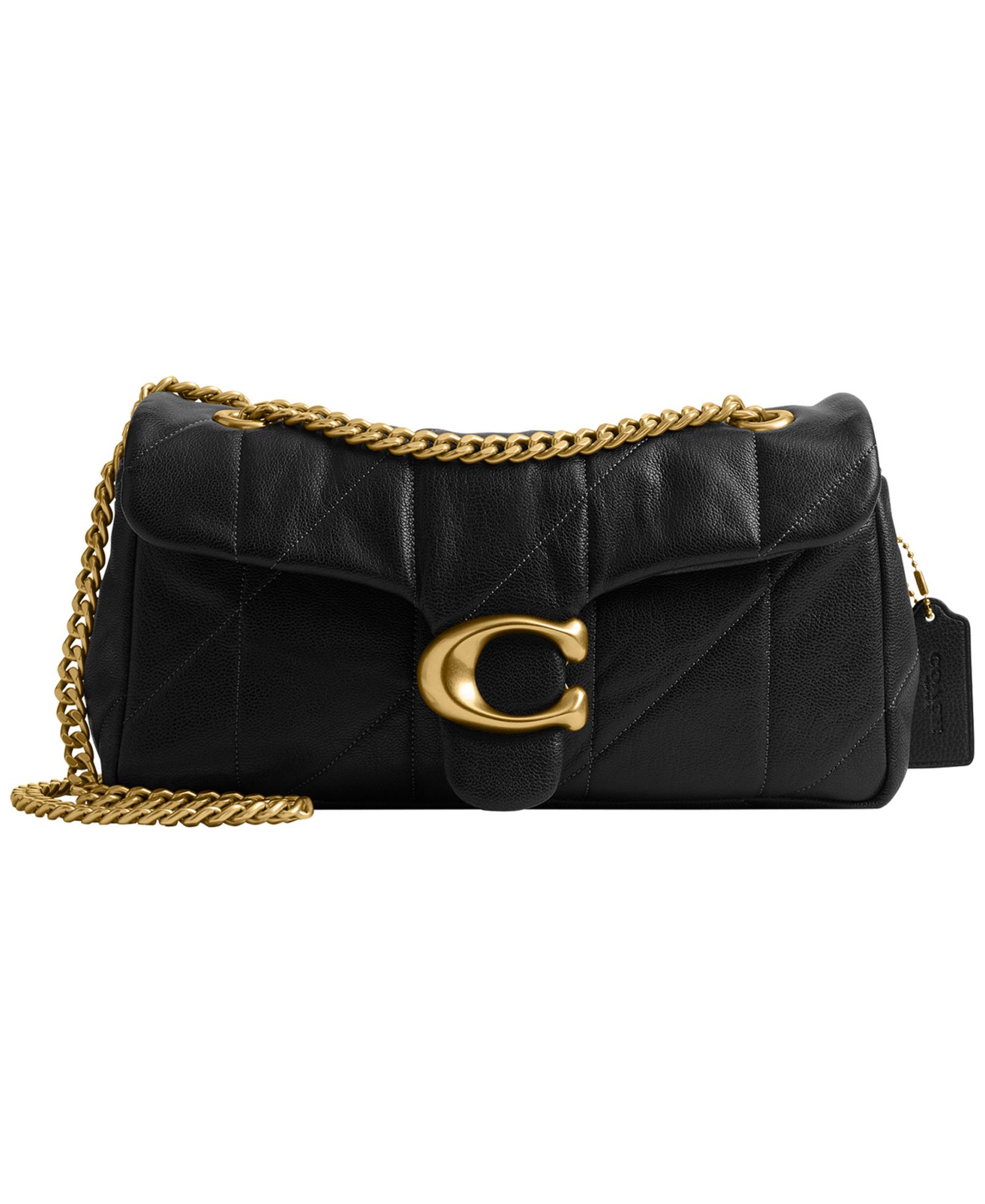 COACH Soft Quilted Tabby Medium Leather Shoulder Bag 26