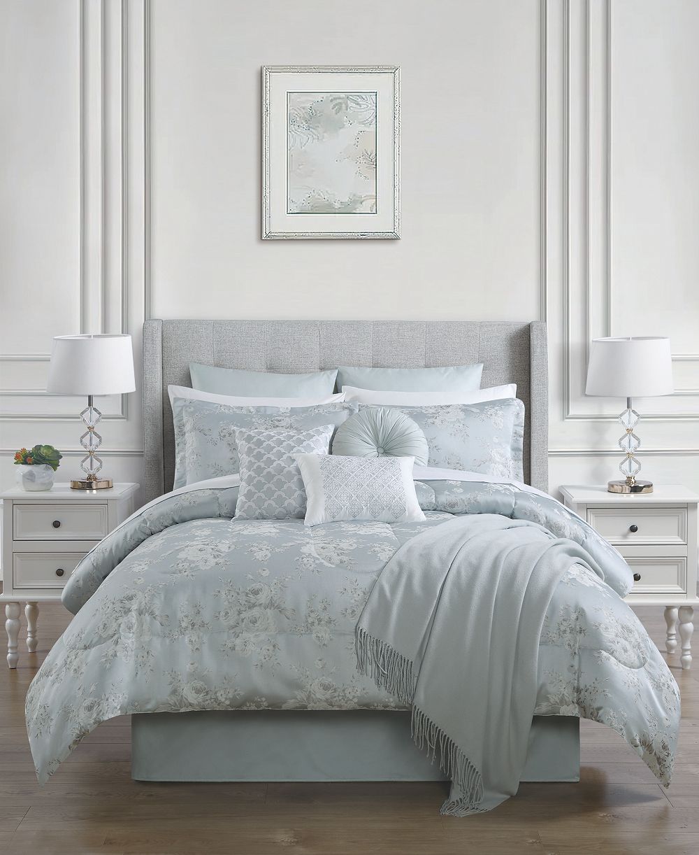 Комплект из 14 предметов Roselyn Reversible Jacquard, Queen