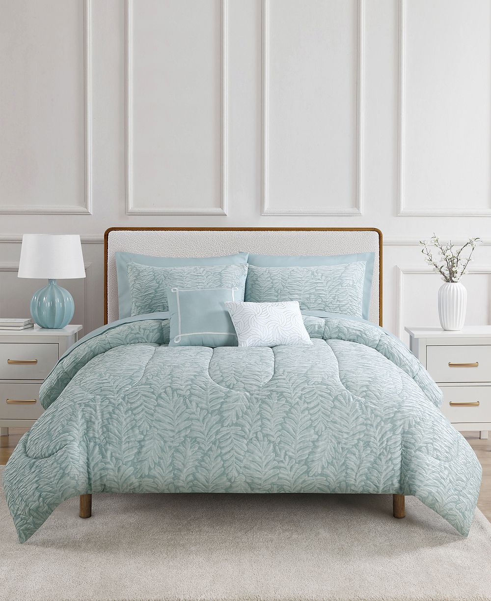 Комплект из 9 предметов Macy's Leaflet Reversible Jacquard, Full