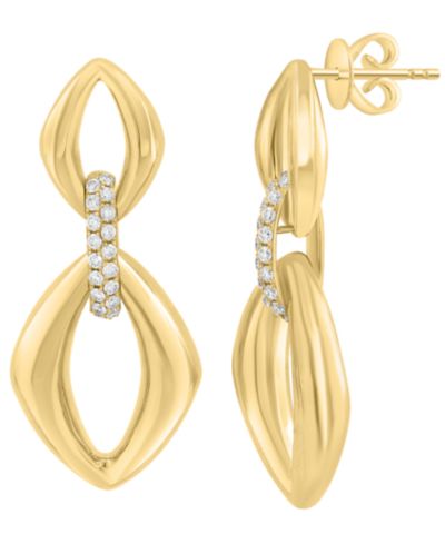 Серьги EFFY Collection Diamond в 14k Yellow Gold