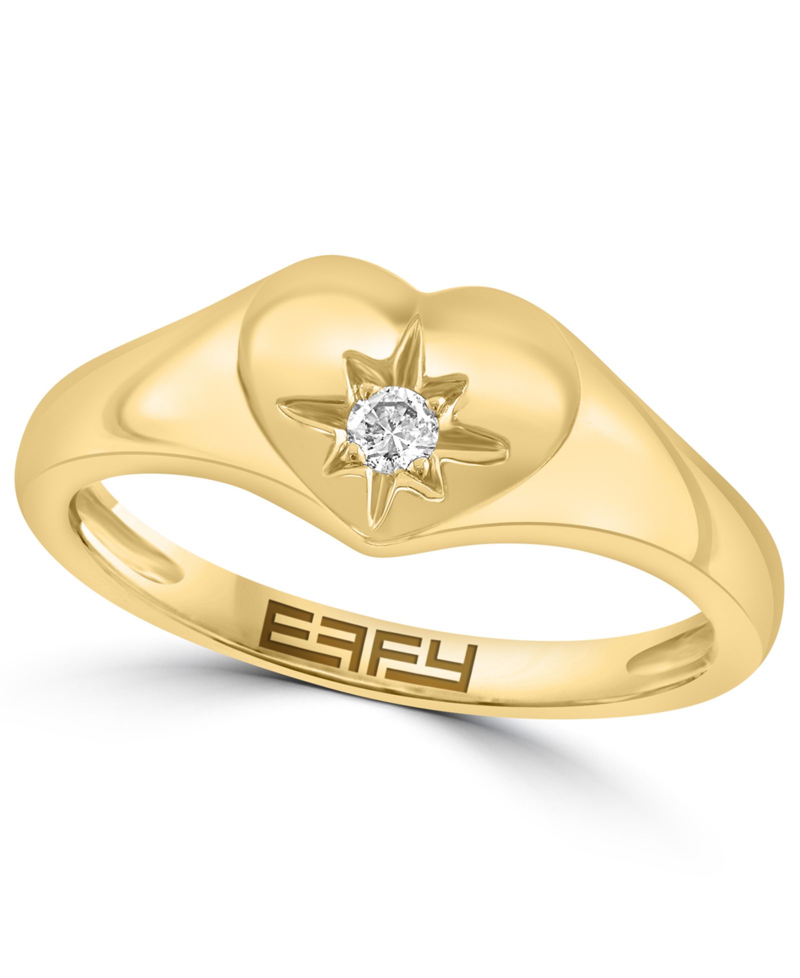 EFFY Collection Diamond Accent Pinky Ring in 14k Yellow Gold