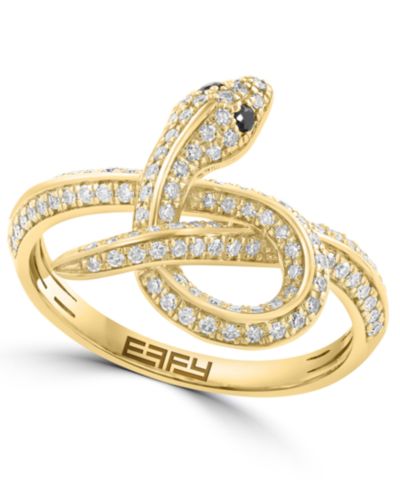 Кольцо EFFY Collection Diamond (3/8 ct. t.w.) in 14k Yellow Gold