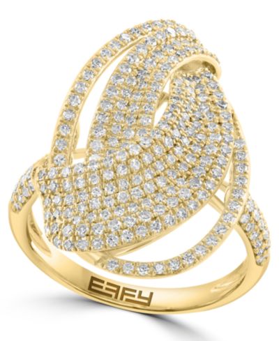 EFFY Collection кольцо с бриллиантом (7/8 ct. t.w.) в желтом золоте 14k