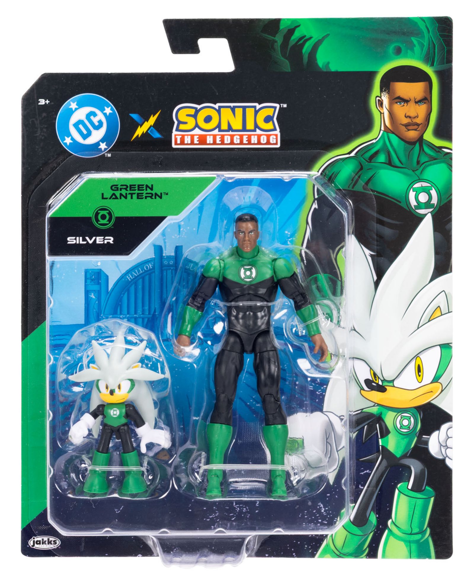 Фигурки Sonic The Hedgehog Silver and Green Lantern