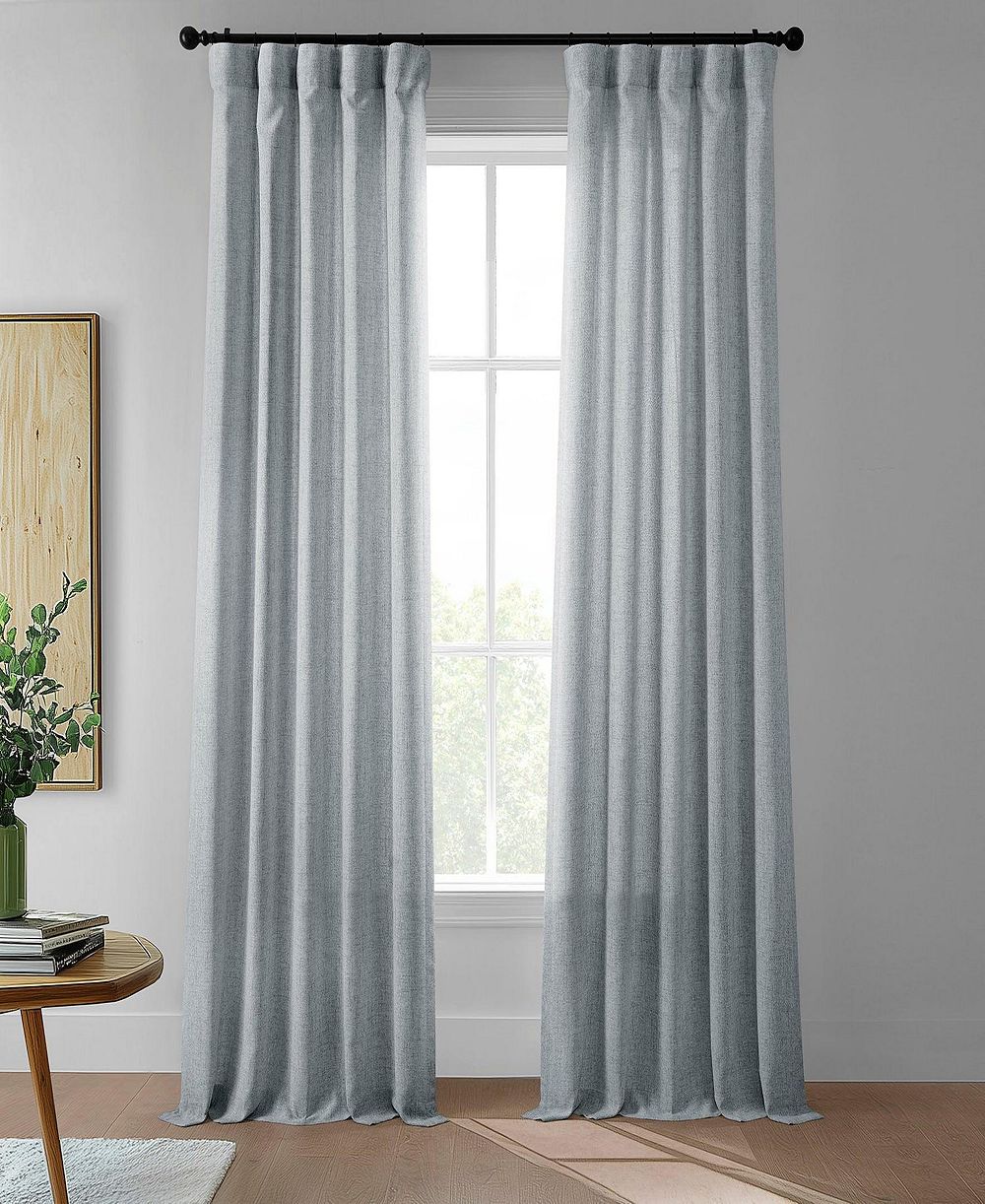 Комплект полупрозрачных штор Half Price Drapes FarmTown Faux Linen (2 панели)