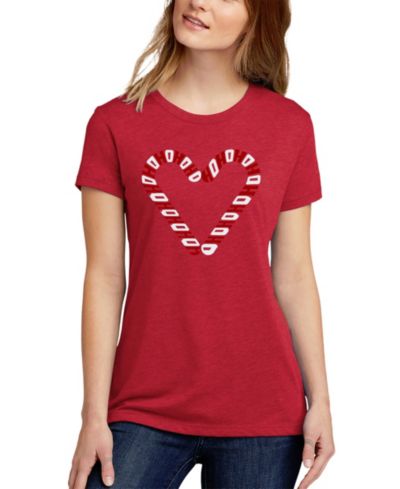 Женская футболка LA Pop Art Women's Candy Canes Crew Neck