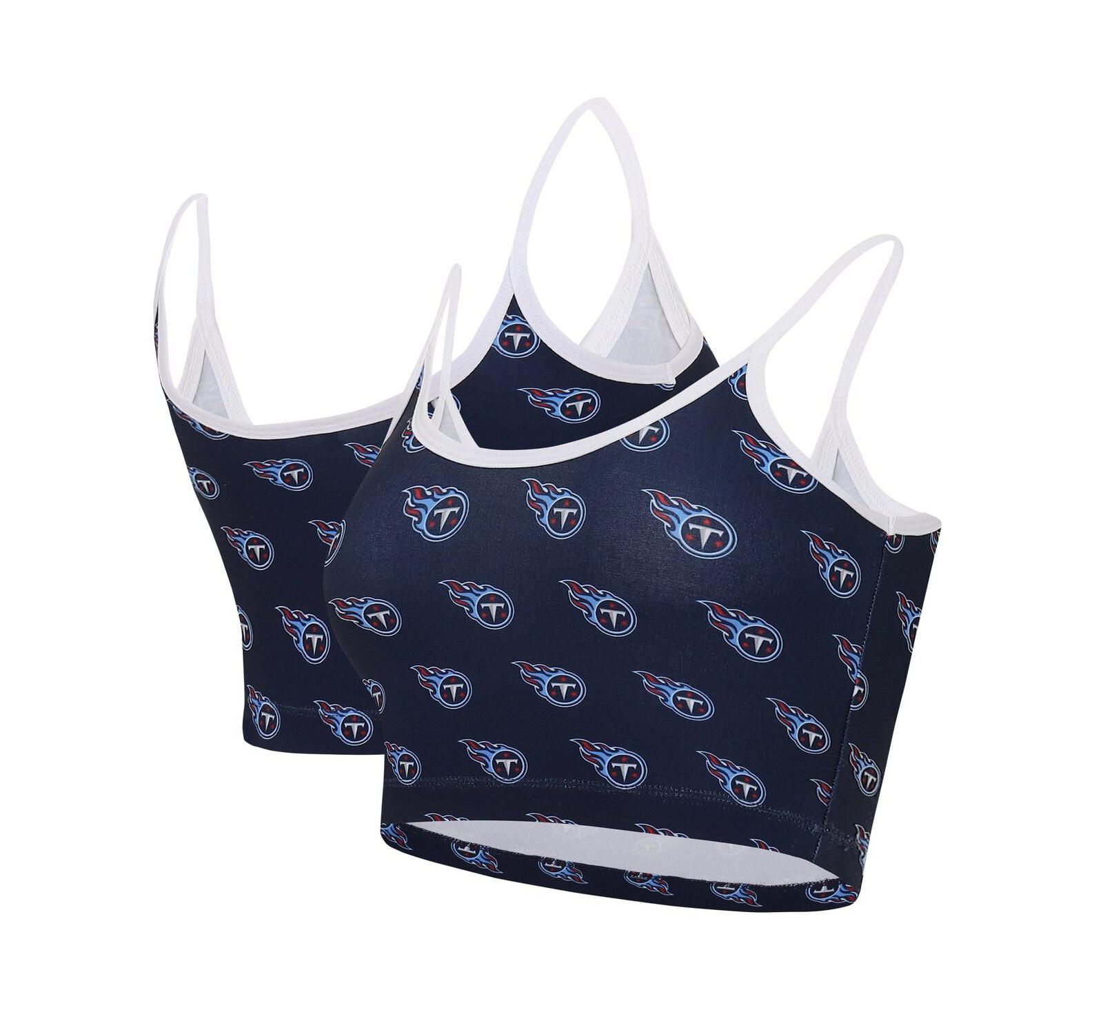 Concepts Sport Women's Navy Tennessee Titans Gauge Lounge Bralette