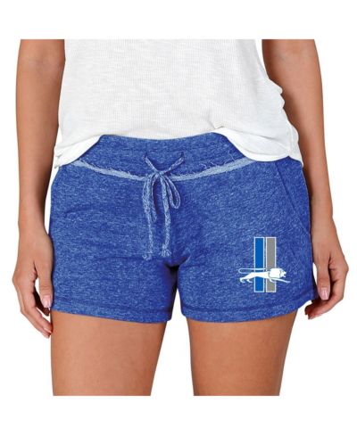 Concepts Sport Women's Blue Detroit Lions Mainstream Terry Lounge Shorts