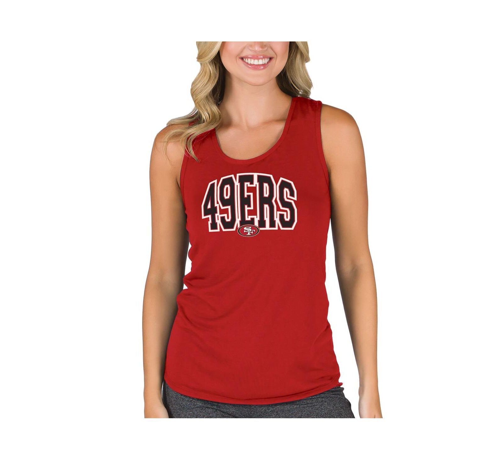 Concepts Sport Женский майка-топ Racer Back Marathon Scarlet San Francisco 49ers